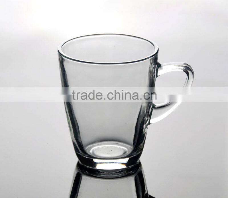 clear glass coffee/tea mug