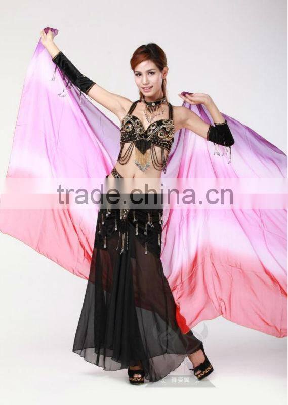 New Tribal Sexy India Belly Dance Fan Veil,Belly Dance Costumes Scarf, Performance Veil (SJ003-1)