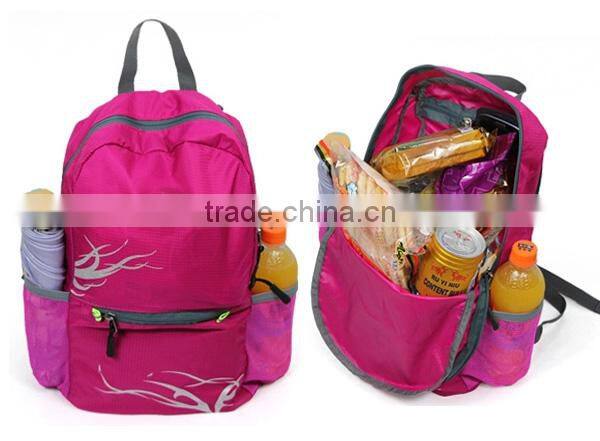 folding hidden compartment travelling backpack