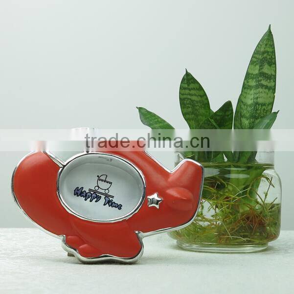 Wholesale cute angela baby birthday picture frames pink color and sliver plating