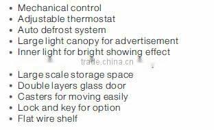 WEKING SC-490 (473L) Showcase with Light Canopy