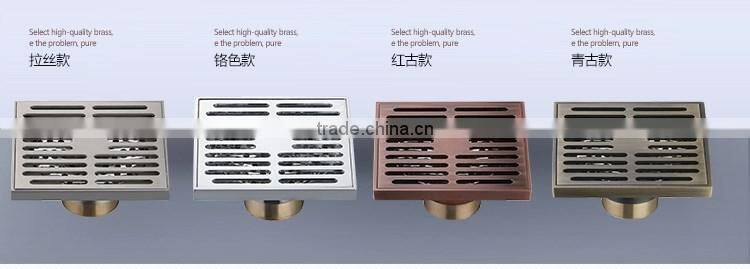 LABRAZE LE8501H bathroom/kitchen brass floor drains with Antique brushed