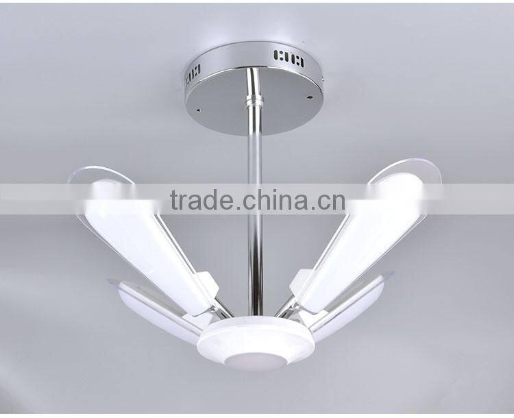 Single CCT Creative Deformable Fan Shape LED Ceiling Pendant Lamp for Restaurant