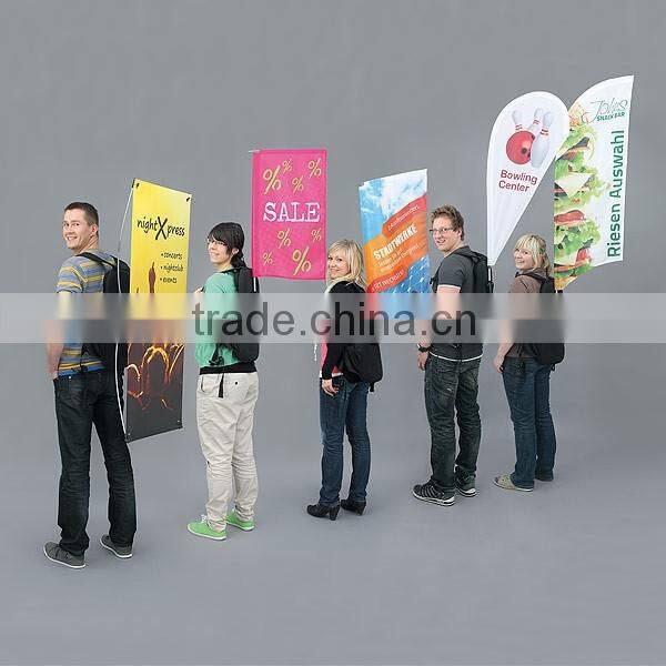 Carbon Composite High Quality Walking Mochila Backpack Flag Banner