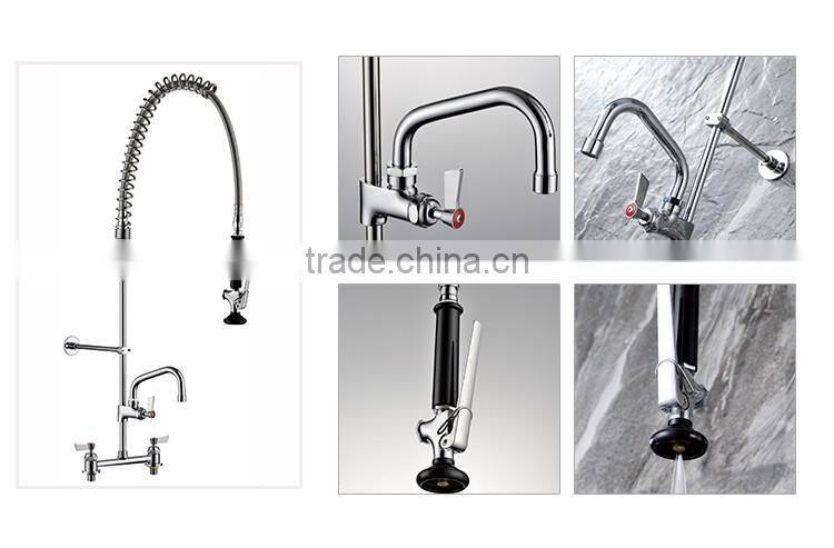 china faucet factory custom Electroplated Brass pre-rinse instant heating water commercial kitchen sink faucet
