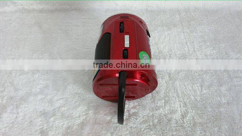 Portable mini am fm portable radio with mp3 player, speaker and LED light