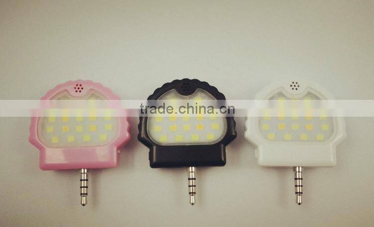 Best Design Non-slip Speech Recognition Led Selfie Flash Light Self-timer Lamp Mobile Phone Voice Control Switch Timer Led Light