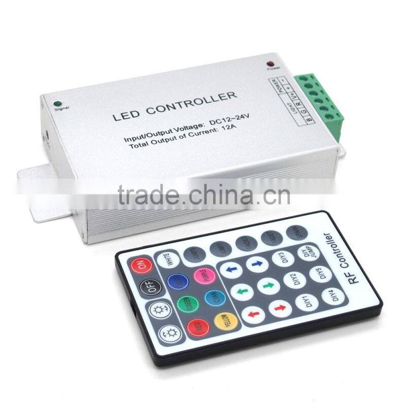 Factory price DC12-24V RF Wireless 28 Keys LED Controller for RGB LED Strips Light