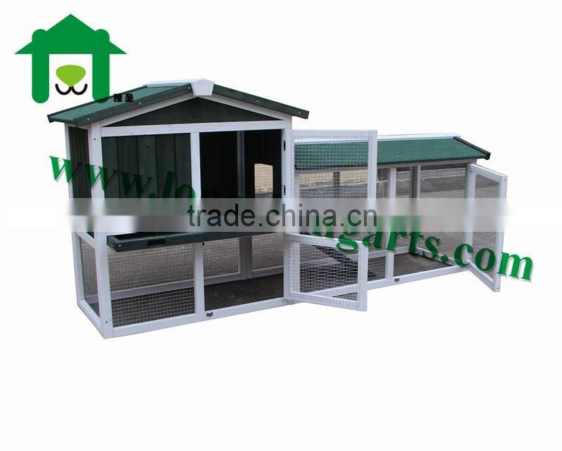 Wooden Rabbit Hutch Backyard Poultry Cage