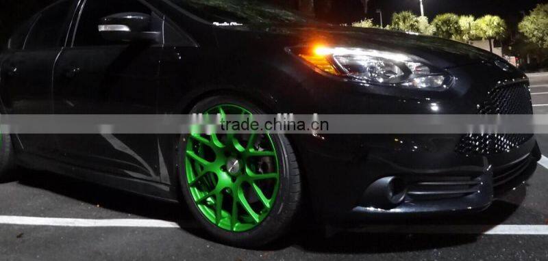 Decorate Green Powder Coating Paint On Wheels