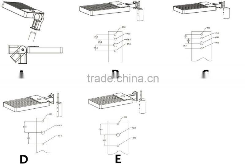 DLC ETL High lumen 300W led parking garage luminaires for car dealership
