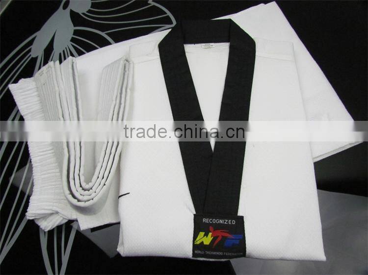 Factory High Quality Custom made logo embroidery kids shcool adult Taekwondo Suits uniforms