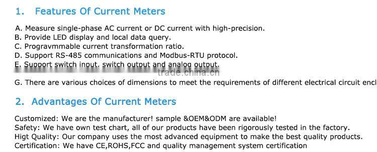 White And Black Ac Or Dc Current Ampere Meter
