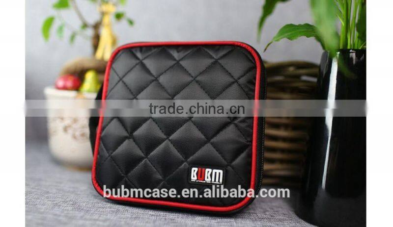 Black 32 Capacity 230D Space Twill PVC Fabric DVD Case CD Holder personalized cd case multi disc dvd cases