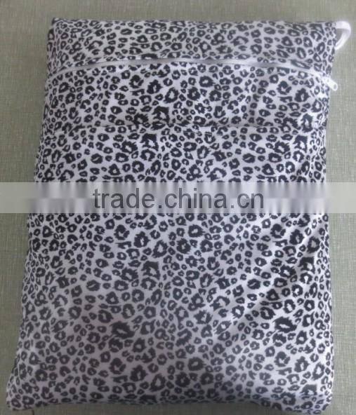 Waterproof PUL printed baby diaper one zipper one pocket Wet bag nappy bag