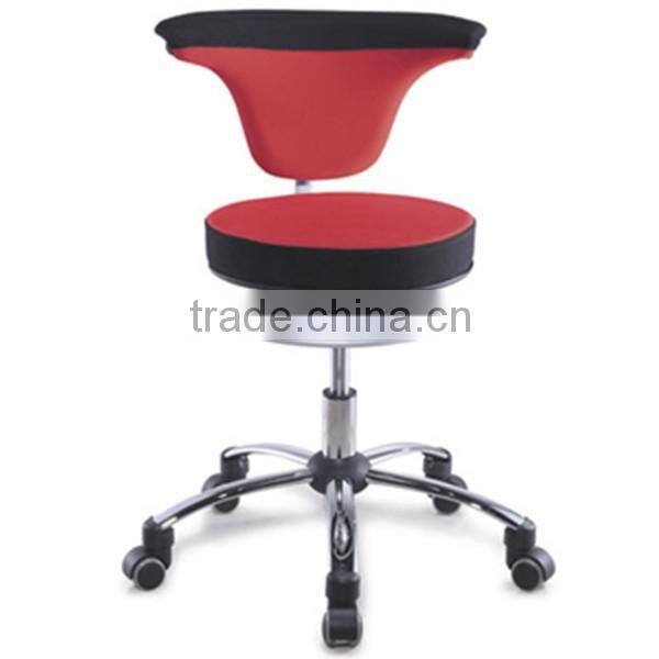 Mini wheel stool chair for lab without armrest