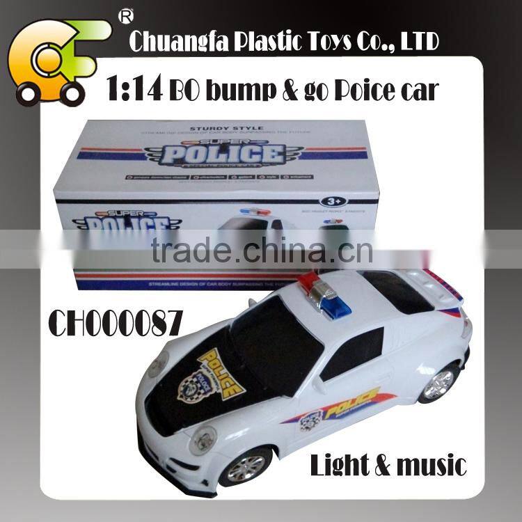 1:14 BO bump & go racing car with light & music 3 colors-red silver black