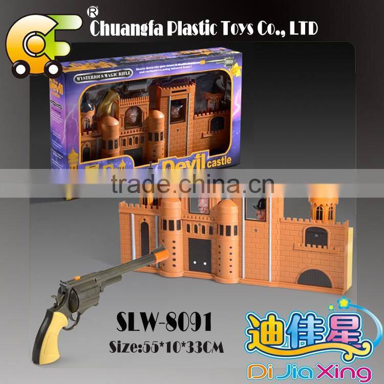 2016 hot Electric toys- indoor target game shooting gun set