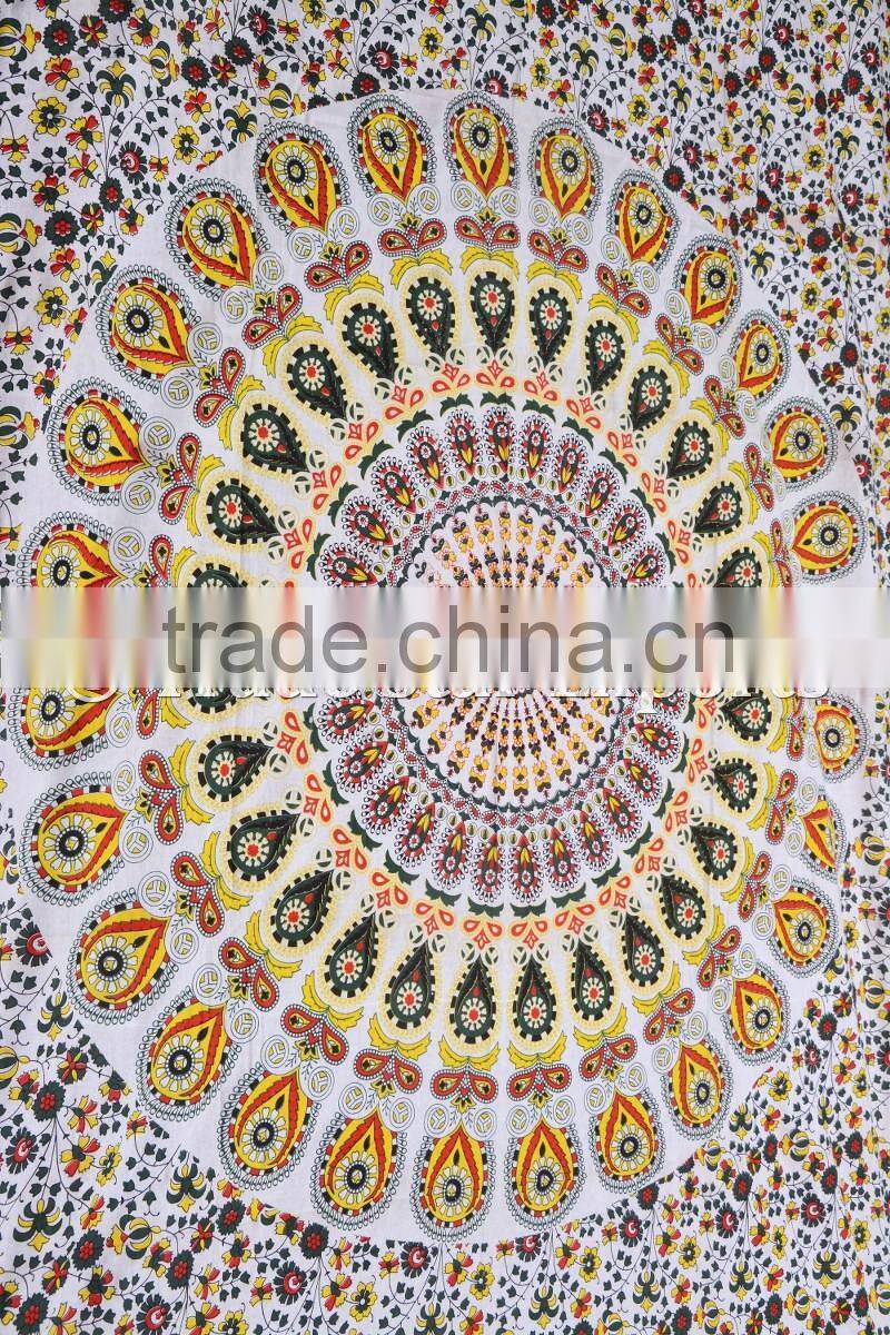Ethnic Wall Hangings Indian Mandala Hippie Bohemian Wall Decoraiton Cotton Tapestry