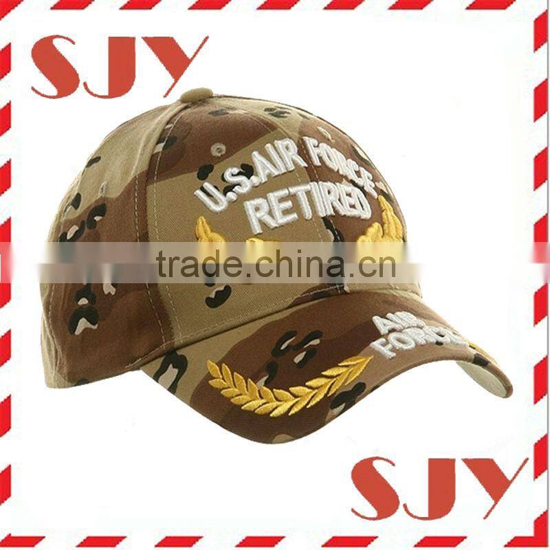 European flag hats,embroidered cotton military caps