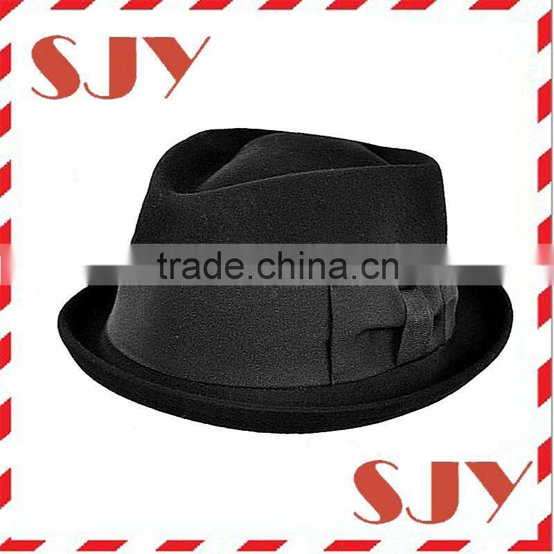 fashion wool felt bowler hat,classical unisex wool felt fedora hat