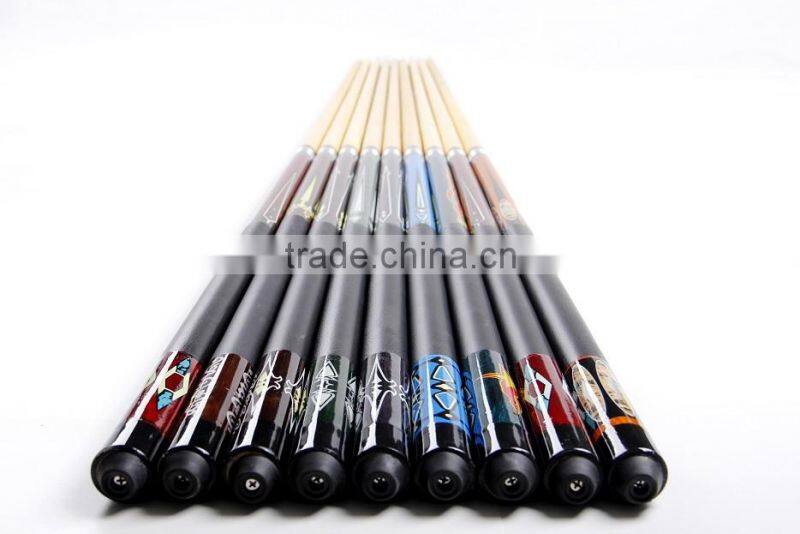 Manufacturer cheap price 1/2 -pc billiard pool cue snooker cue for sale 57inch