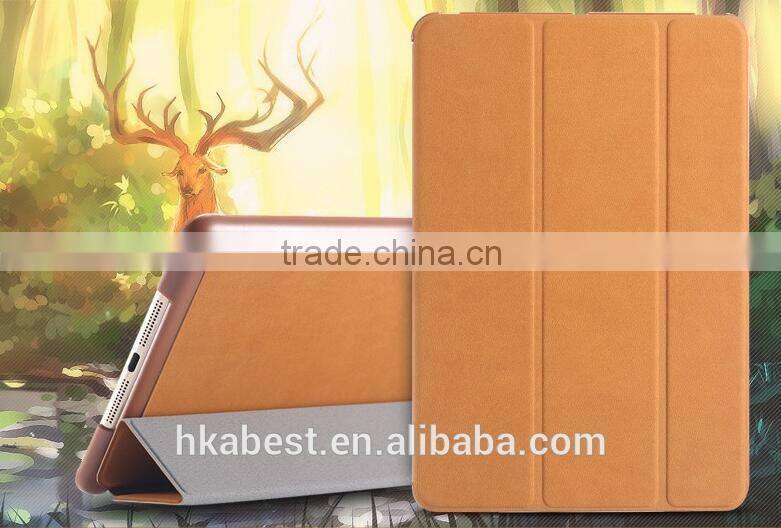 IFC002 Super Slim Smart cover case for apple ipad air 2 case/ ipad 6 case,ultra flip leather stand cases,can print custom logo