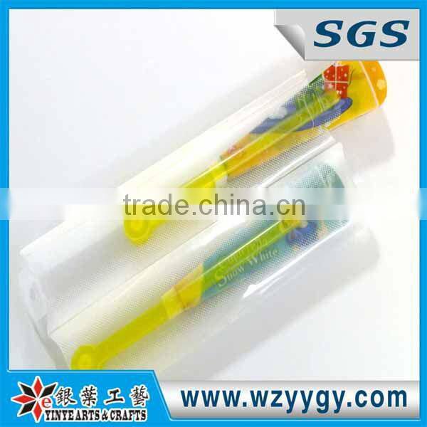 Snow White Printing PVC Hand Fans