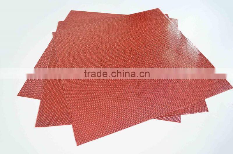 Factory plain 3k red fiberglass sheet for decoration