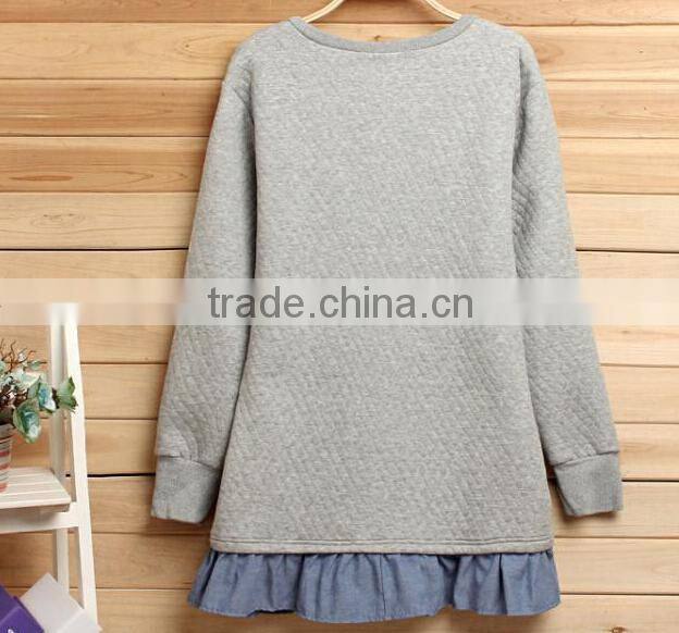 Hot sale autmn pregnant women dress, cotton materinity clothes, factory out let fashional breast-feeding clothes