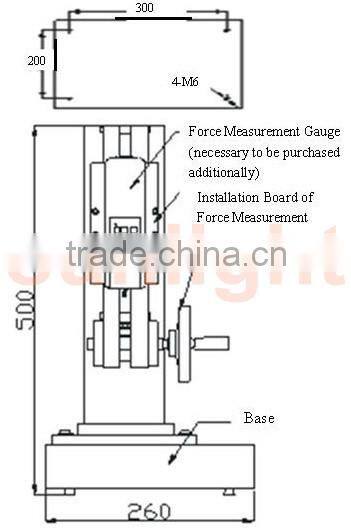 Manual Spiral Test Support Side Hand Wheel 1000N Digital Scale Guage ASC-S-1000N