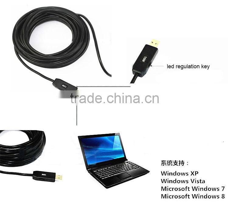 mini portable 5.5mm dia length 10m waterproof camera micro usb industrial endoscope camera