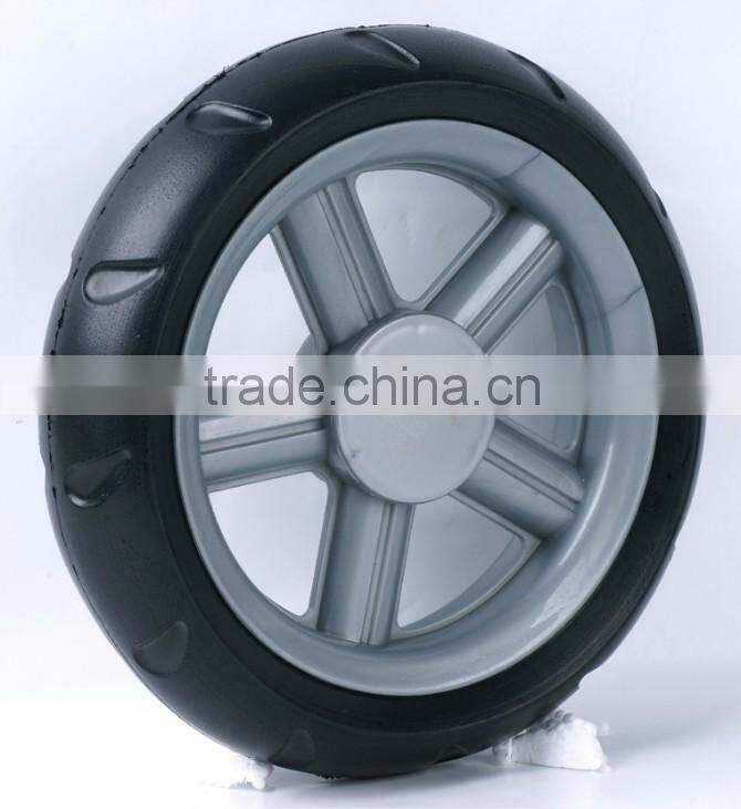 golf trolley wheels, 7.5" plastic trolley handle luggage cart wheel 7.5 inch golf cart wheel