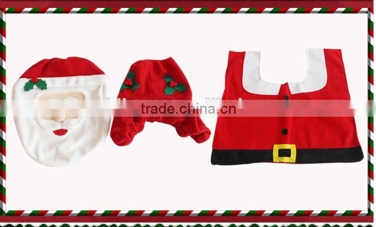 2015 Hot sell Christmas grandfather three-piece toilet set