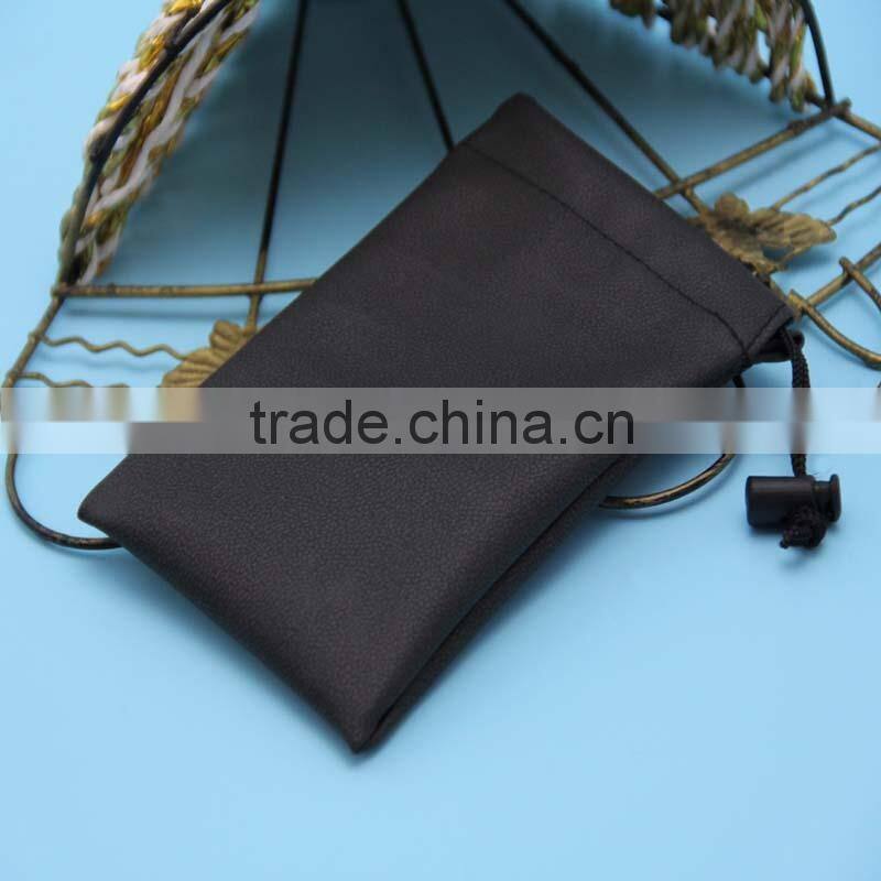 Alibaba china small custom genuine leather phone pouch
