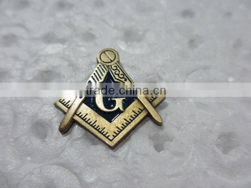 Promotional cheap metal custom masonic lapel pins