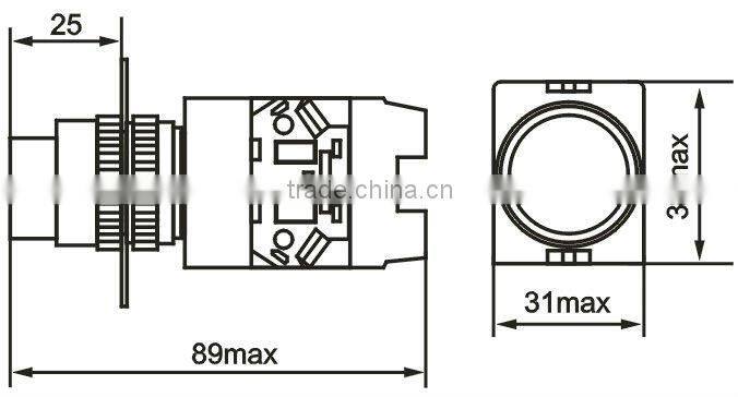 extended momentary tactile switch push button silver contact D7-11D