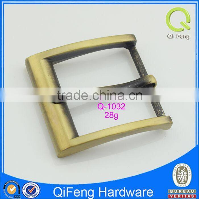 Q-1032 wholesale square pin buckle antique style metal buckle supplier