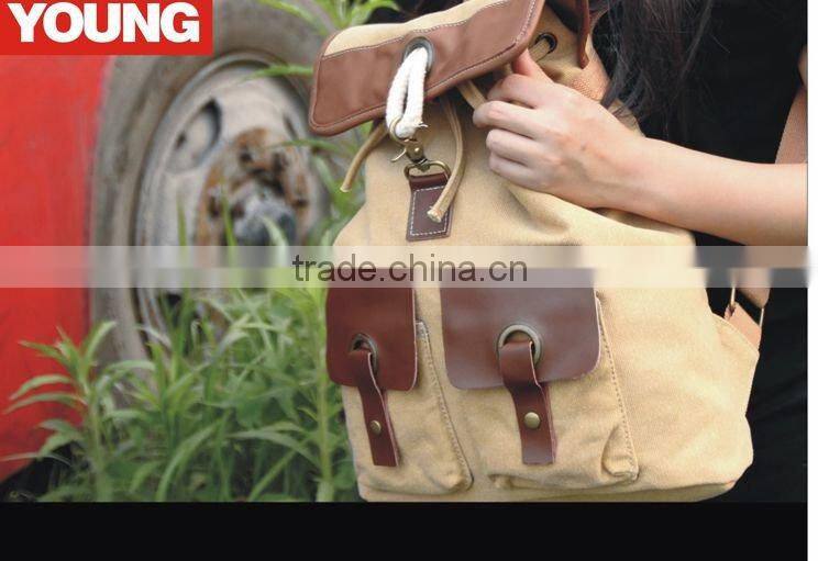 New Products fashion canvas vintage camera backpack