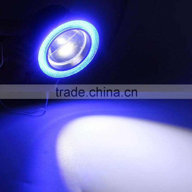 Car led fog headlight COB daytime running light 10w angel eyes fog lamp