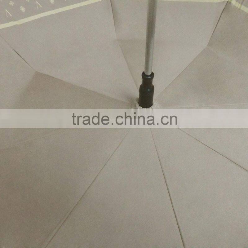 Gray golor double layers heat protection umbrella