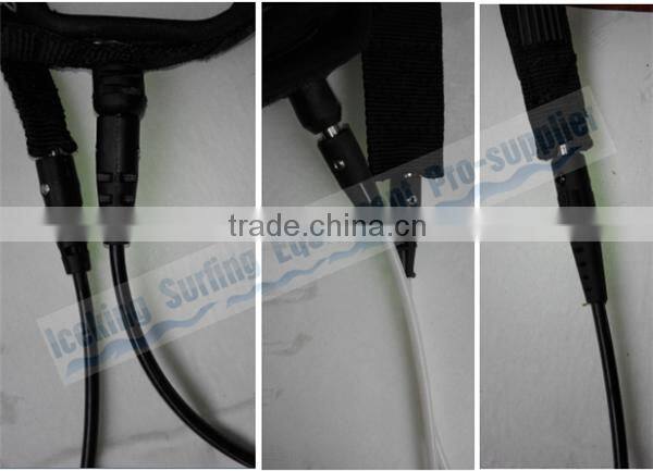 2016 New fashion customized color strong performance surfboard leash/Professional OEM surfing leash