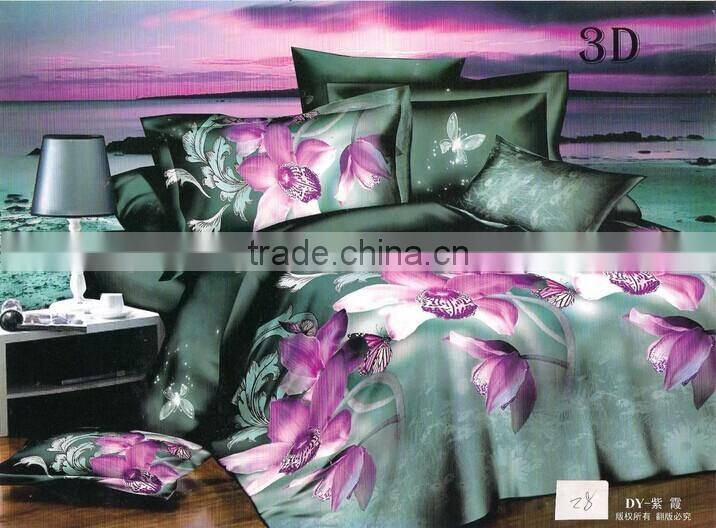 2016 sales high quality 100% polyester pinted brushed fabric for bedsheet of china