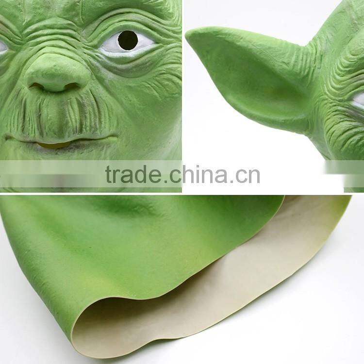 Custom Horror Foam Latex Prosthetic Green Masquerade Mask