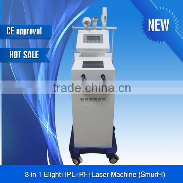 Pigment removal keyword Elight/RF/Nd Yag laser tattoo removal multifunctional beauty machine--FB-LJL-III (CE Approve)
