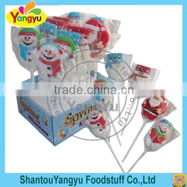 Christmas snow man lollipop big sweet snow lollipop