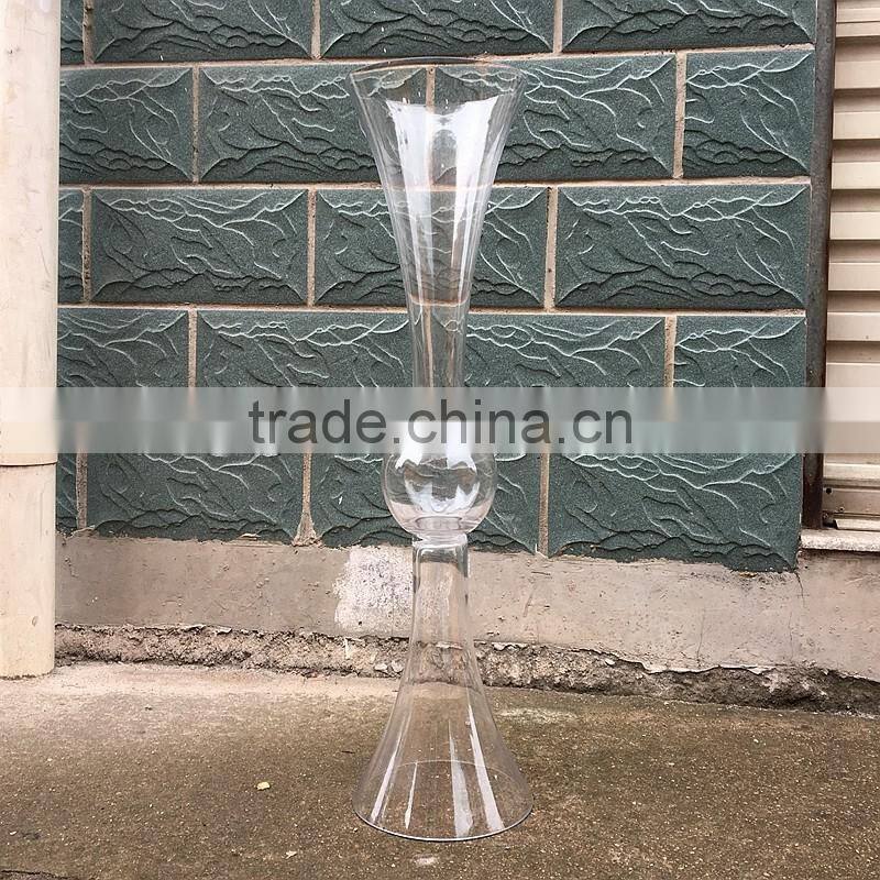 transparent cylinder shape wedding glass vases wholesale