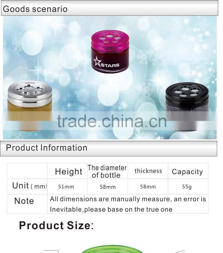 Natural smell air freshener car gel perfume