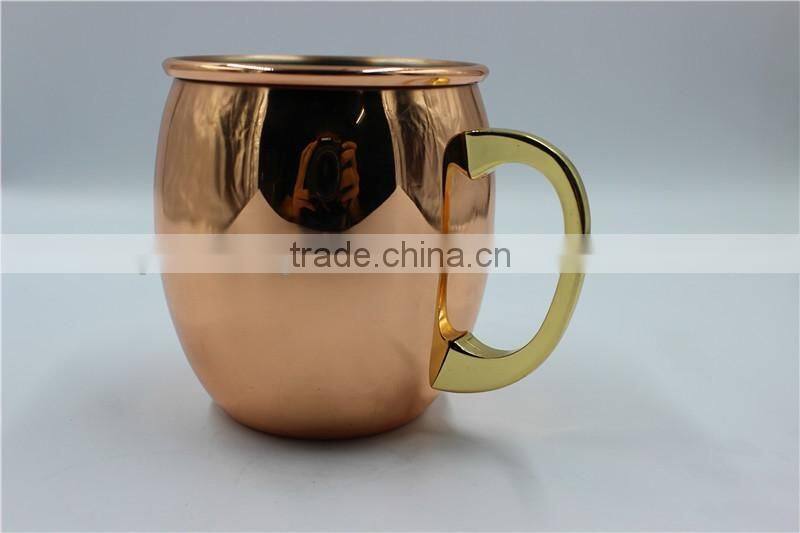 350ml copper metal soccer beer Mug drinking mugs