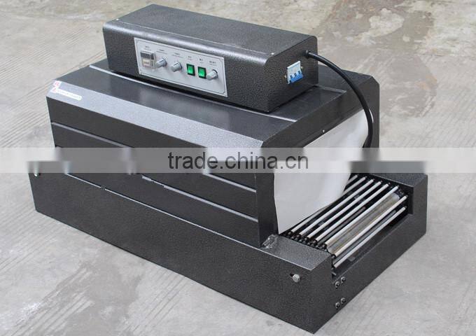 Heat shrinkage film oil bottle shrink package machine on selling